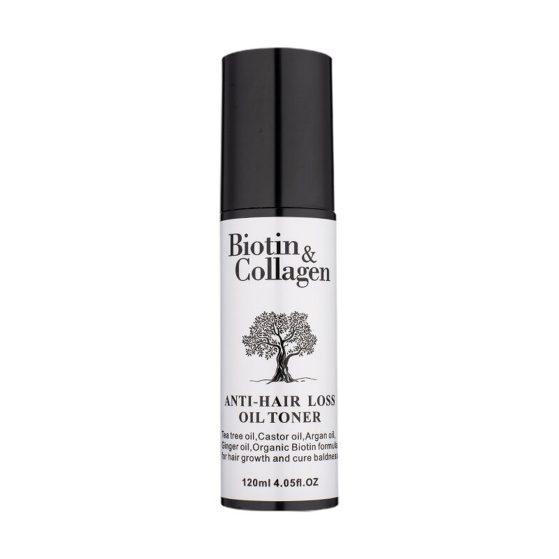 Hair Oil Manufacturer - Biotin Collagen 120ml - Argan Oil, Improves Thinning & Thickening, Make Hair Fluffy & Full