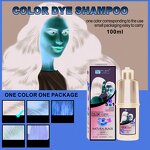 Hair Shampoo Manufacturer - Instant Black 100ml - Ammonia Free Dye, Natural Plant Extract, Grey Cover, Portable Packing