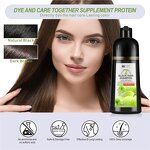Hair Shampoo Manufacturer - Apple Black 400ml - Ammonia-free, Ginseng Extract, Easy Dye to Black, Fast Coloring