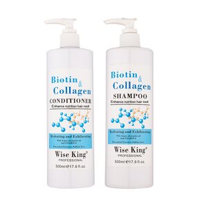 Shampoo Manufacturer - Factory OEM Biotin Collagen Anti Hair Loss 500ml - Smooth, Shampoo & Conditioner Set, Hair Growth Organic