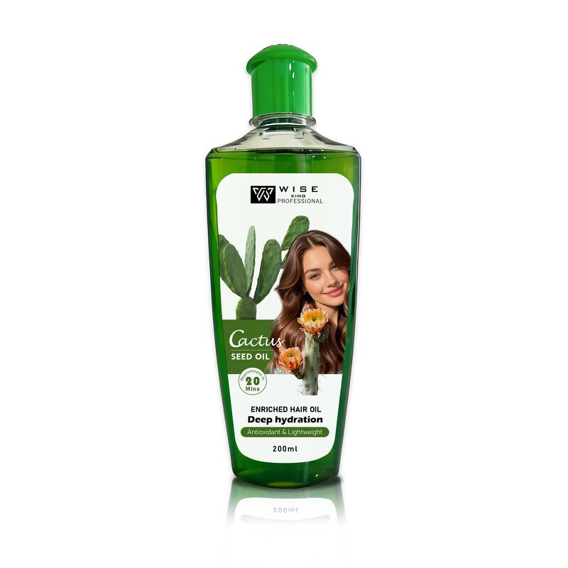 Hair Oil Manufacturer - Cactus Extract 200ml - Avocado Oil, Strengthening Hair Roots, Non Greasy, for Soft Hair