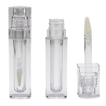 Lip Gloss Tube Packaging Manufacturer - Transparent, Doe Foot, Unique Large Brush, Chunky, In Stock Wholesale