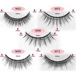 False Eyelashes Manufacturer - Private Label, No Glue Needed 3D Synthetic Strip, Natural Soft Reusable Self-Adhesive