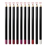 Lip Liner Pencil Manufacturer - 20 Shades, Waterproof, Black Wooden Matte, Multi-Functional