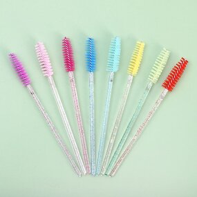 Makeup Brush Manufacturer - Disposable Spoolies, Crystal Brow Brush Diamond Handle Mascara Wand, Eyelash Extension Tools