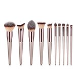 Makeup Brush Set Manufacturer - Pearly Color Synthetic Korean Brown, 4/9/10/14/20 Pcs, Custom Logo