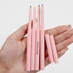 Eyeliner Pencil Manufacturer - Private Label Pink Tube, Waterproof High Pigment, Custom Logo Cream Matte Gel