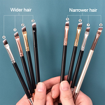 Makeup Brush Manufacturer - Wholesale Single, Wood Double Sided Dual Ended Angled Spoolies Brow Eyebrow Brush