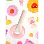 Cosmetic Packaging Manufacturer - Compostable 14ml Pink Empty Squeeze Tube, PCR, Crystal Head Wave Shaped, Custom Label