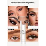 Eyeliner Pencil Manufacturer - Private Label Pink Gold White Tube, Vegan Long Lasting, Cruelty Free, with Sharpener