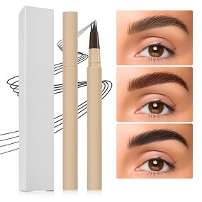 Eyebrow Pen Manufacturer - Ultra Thin Waterproof Microblading, Custom Logo 4 Fork Tip Liquid