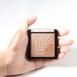 Highlighter Manufacturer - Face Single Palette Pressed Shimmer Powder, Vegan Bronzer Illuminating Makeup