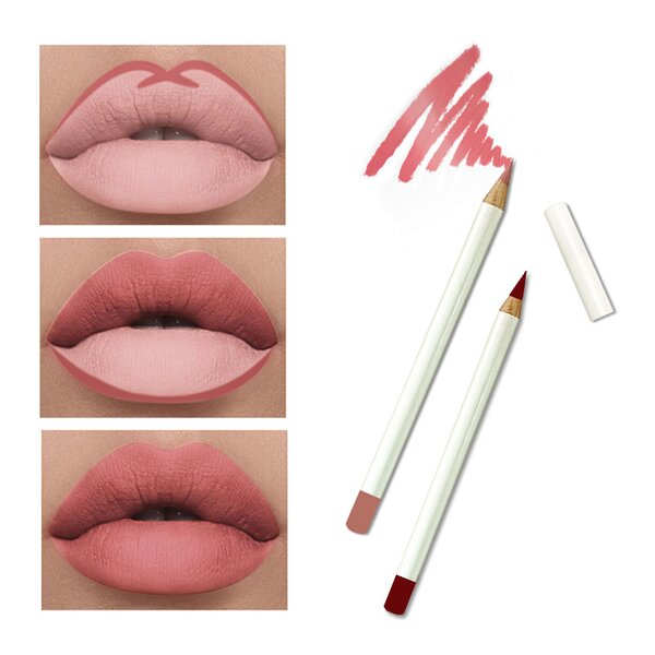 Lip Liner Pencil Manufacturer - Private Label, White, Long Lasting Waterproof Smooth Vegan Wooden