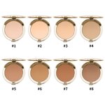 Pressed Powder Manufacturer - Wholesale 15 Colors in Gold Container, Oil Control Matte Full Coverage, with Mirror