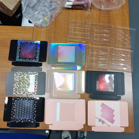 Lipgloss Set Box Manufacturer - Private Label Empty, Paper Box with Clear Window, for Liquid Lipstick Set