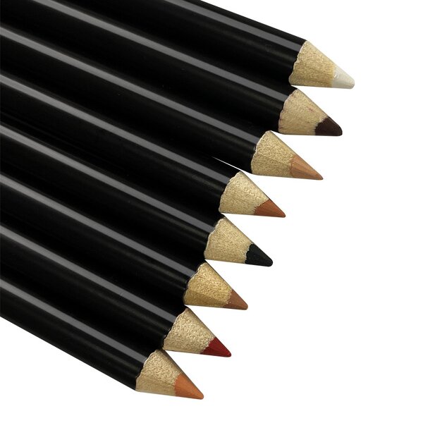 Lip Liner Pencil Manufacturer - 20 Shades, Waterproof, Black Wooden Matte, Multi-Functional
