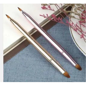 Lip Brush Manufacturer - Customized Logo, Mini Small Lip Gloss Balm Lipstick Applicator, Double Sided Retractable