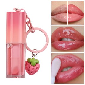 Lip Oil Manufacturer - Wholesale Manufacturers Strawberry Keychain, High Quality Vegan, Private Label Custom Logo