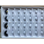 Eye Lash Manufacturer - 1 Pair 25mm Real Mink Eyelashes, 5D Length Curve Extensions