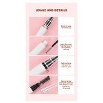 Eyebrow Gel Manufacturer - Private Label, Waterproof, Clear White Eye Brow Sculpt Styling Gel with Double Brush