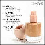 Foundation Manufacturer - No Logo 30ml Round Glass Bottle Cream, Waterproof Vegan Coverage Matte