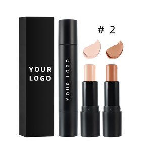 Makeup Stick Manufacturer - Professional Vegan Long-Wearing Double Head Counter Stick, Private Label for Bronzing & Concealer
