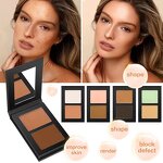 Concealer Palette Manufacturer - Private Label 2 Colors Face, Full Coverage Waterproof Vegan Cream