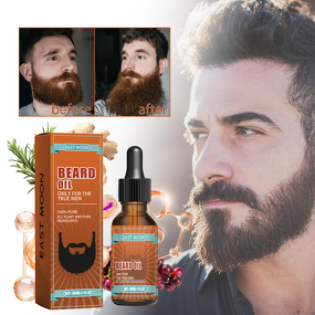Beard Care Oil Manufacturer - East Moon Men's Organic Herbal Refreshing Glossy Smooth Root Moisturizing Essence Oil