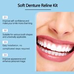 Dental Kit Manufacturer - Hot Sale Oralhoe Silicone Dentures Braces Retouching Filling Cosmetic Dental Kit False Teeth