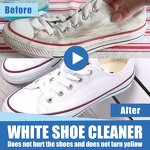 Shoe Cleaning Cream Manufacturer - Jue Fish Wholesale Cleaning Stain Removal Whitening No Water Wash Instant White Foam