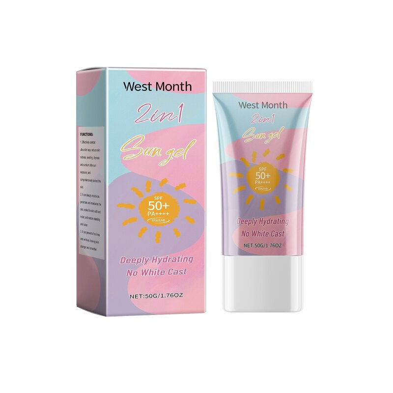 Body Sunscreen Cream Manufacturer - 2 in 1 Lotion Anti-ultraviolet Refreshing SPF 50 Organic Whitening Waterproof Custom