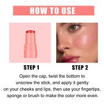 Blush Lip Gloss Set Manufacturer - Jaysuing Jelly Lip Gloss Stick Nice Skin Tone Lip Cheek Dual Purpose Bright