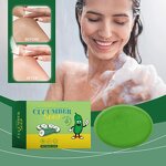 Cleansing Soap Manufacturer - Wholesale Custom Best Fruity Cucumber Clean Oil Control Anti-mite Bath Fresh Cleaning