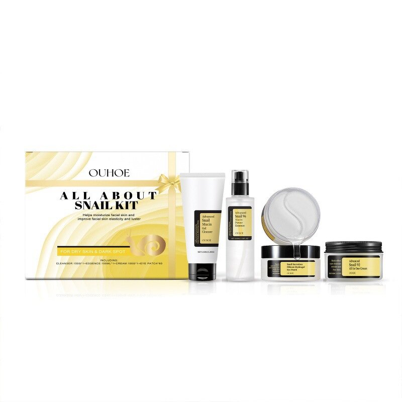 Skincare Gift Kit Manufacturer - Anti-aging Cleansing Moisturizer Whitening Cream Collagen Snail Set Unisex Private Label