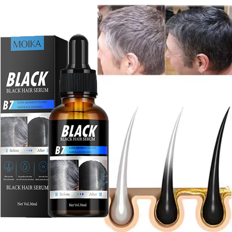 Black Hair Serum Manufacturer - Organic Peppermint Rose Coffee Men and Women Hair Treatment Private Label OEM/ODM