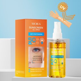 Sunscreen Spray Manufacturer - Private Label Organic Oil UVA/UVB Moisturize SPF50 PA+++ Face Body
