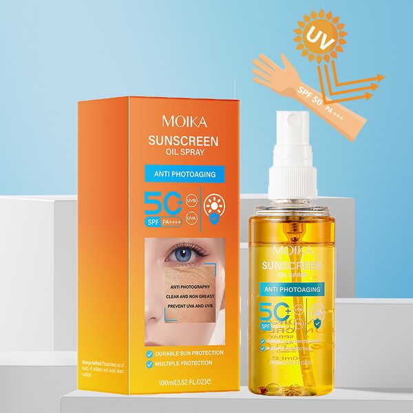 Sunscreen Spray Manufacturer - Private Label Organic Oil UVA/UVB Moisturize SPF50 PA+++ Face Body