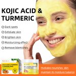 Turmeric Cleansing Pads Manufacturer - Kojic Acid 50 Pads Dark Spots Brightening Exfoliating Private Label