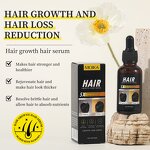 Hair Growth Serum Manufacturer - Anti Hair Loss Ginger Oil Regrowth Care Vitamin B5 Biotin Men Women