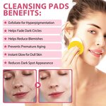 Face Cleanser Pad Manufacturer - Private Label Brighten Energize Skin Turmeric Kojic Acid Dark Spots
