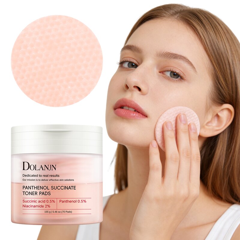 Face Toner Pad Manufacturer - Red Succinic Acid Panthenol Exfoliating Breakout-Prone Skin Customized Logo