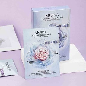 Facial Mask Manufacturer - Popular Camellia Repairing Organic Plant Extract Dryness Moisturizing 10pieces/box