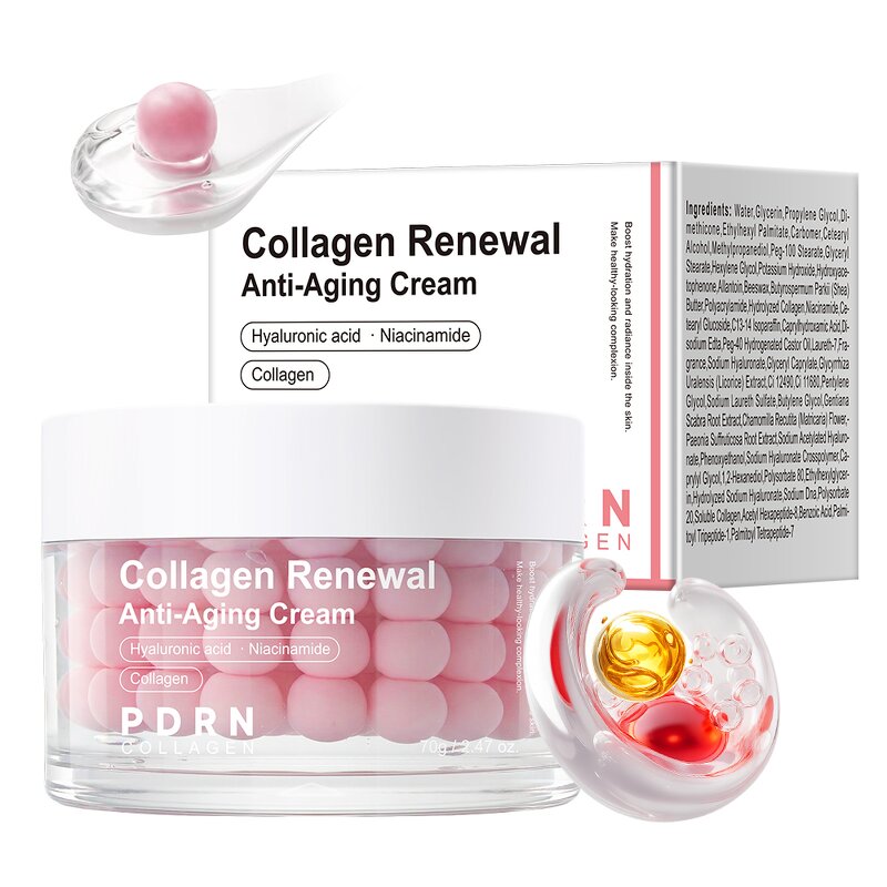 Collagen Cream Manufacturer - Skin Renewal Niacinamide Hyaluronic Acid Anti-Age Pdrn Pink Capsule DOLANJN OEM
