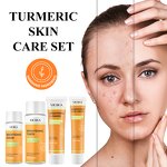 Turmeric Skincare Set Manufacturer - Vegan Private Label Turmeric Nicotinamide Anti Acne Brightening Organic OEM