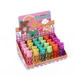 Lip Gloss Manufacturer - 24Pcs/Boxes Cute Bear Transparent Color Changing Moisturizing Easy Color Not Stick Cup