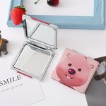 Folding Makeup Mirror Manufacturer - 2025 Little Beaver Double Sided Randomly Sent Cute Mini Cosmetic