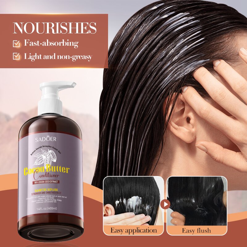 Conditioner Manufacturer - Cocoa Butter Smoothing for Dry Hair & OEM