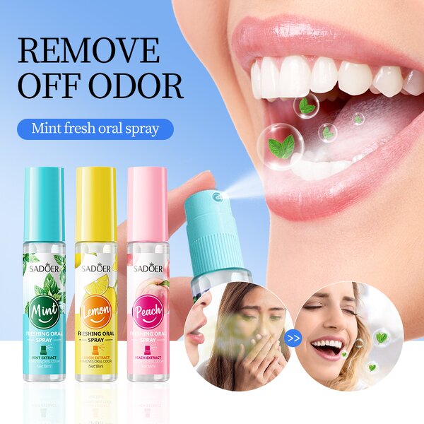 Oral Spray Manufacturer - Peach Mint Long Lasting for Bad Breath & OEM