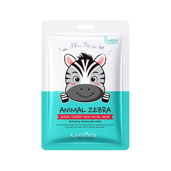 Face Mask Manufacturer - Cartoon Animal Zebra Rejuvenation & Private Label