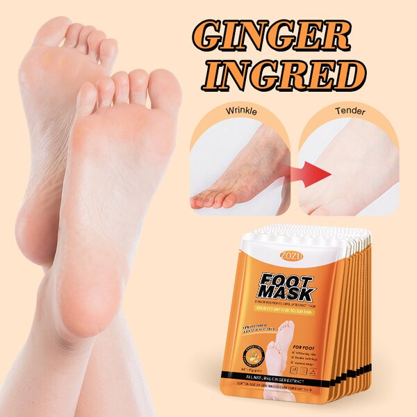 Foot Peeling Mask Manufacturer - Natural Herbal Ginger Exfoliator & OEM
